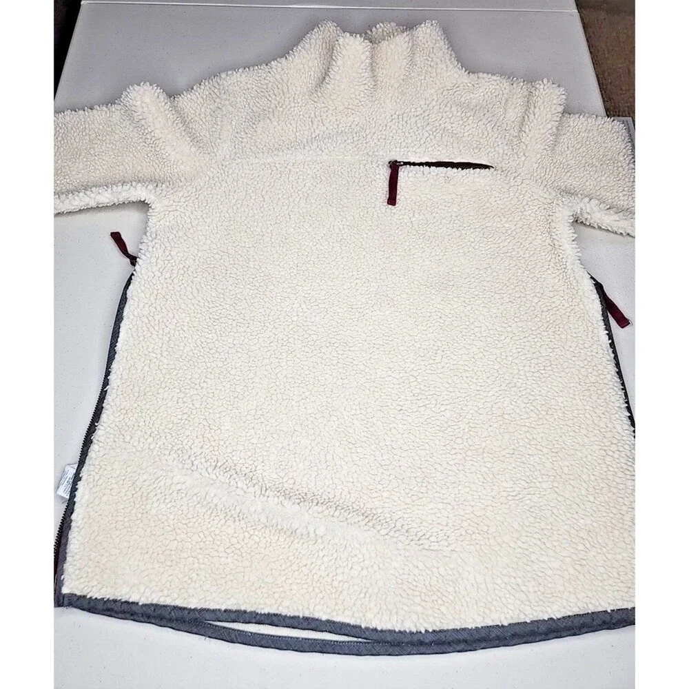Y2K LL Bean Signature Fleece Jacket Side Zip Women's Size M EUC